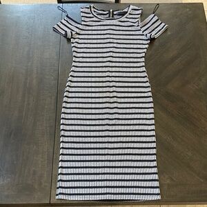 Potters Pot black and grey dress